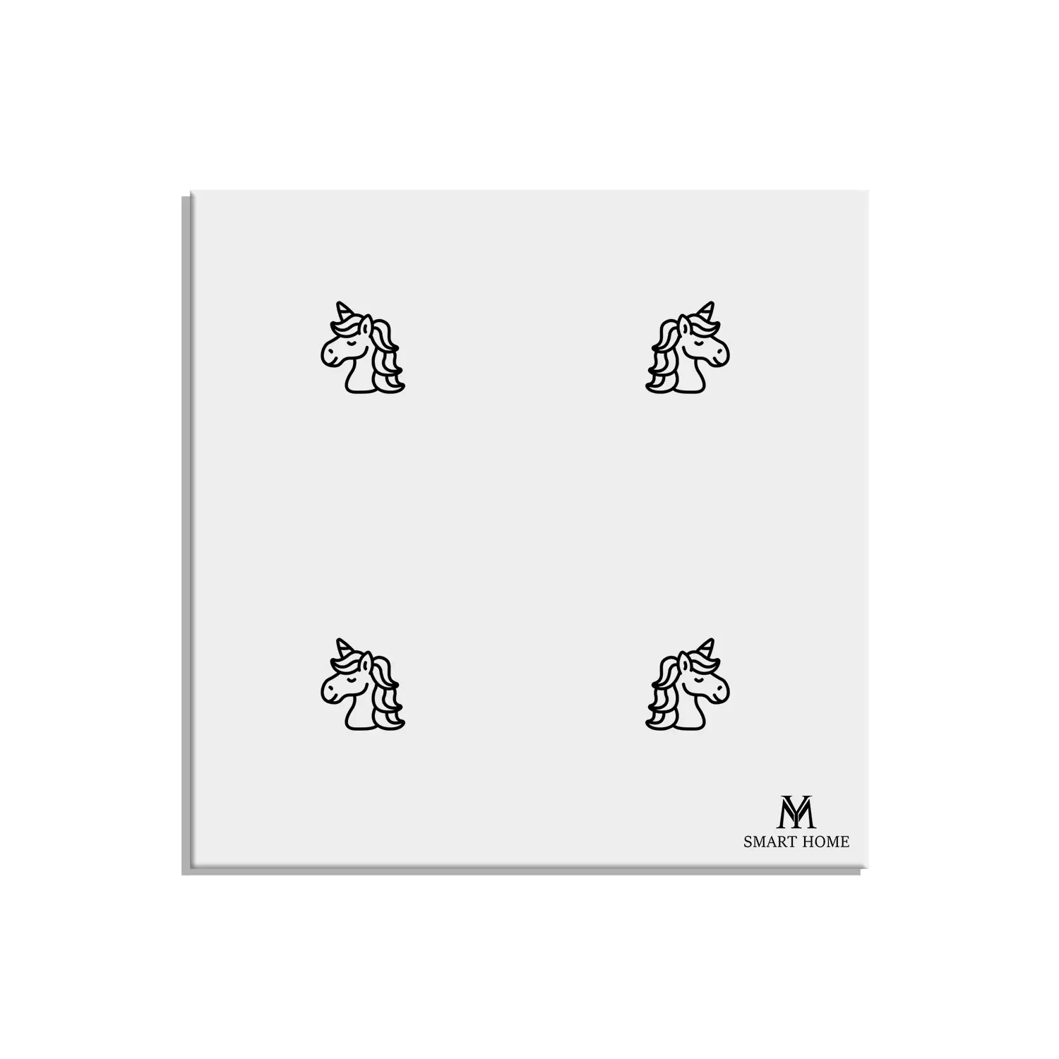 کلید لمسی اتاق کودک طرح اسب تک شاخ چهار پل